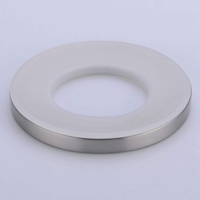 อุปกรณ์เสริมสำหรับอ่างล้างหน้า Chromed Silver Vessel Sink Mounting Ring สำหรับห้องน้ำภายในบ้าน