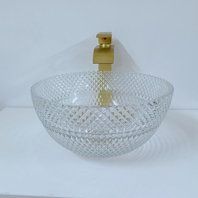 อ่างล้างห้องน้ำชามลึก Vessel Crystal Clear Washing