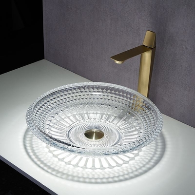ชามอ่างล้างหน้าเหนือเคาน์เตอร์ 450mm Crystal Clear Artistic