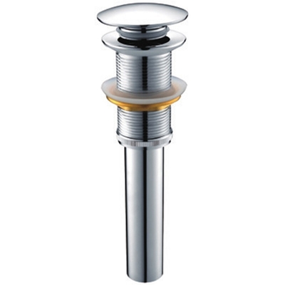 ปั๊มระบายน้ำเสียสีเงิน 45 มม. Dia อ่างล้างหน้า Faucet Pop Up Drain Chromed Silver