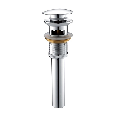 ปั๊มระบายน้ำเสียสีเงิน 45 มม. Dia อ่างล้างหน้า Faucet Pop Up Drain Chromed Silver