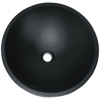 Hotel Acid Matt Black อ่างล้างหน้ากลมกระจกห้องน้ำ Anti Rust Finish