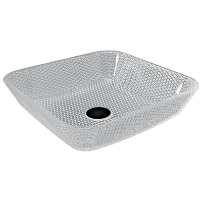 โต๊ะเครื่องแป้งเคาน์เตอร์ความยาว 400 มม. อ่างแก้วใสคริสตัลเรือเพชร Square