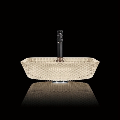เคาน์เตอร์โต๊ะเครื่องแป้งความยาว 400 มม. อ่างห้องน้ำ Square Vessel 105mm