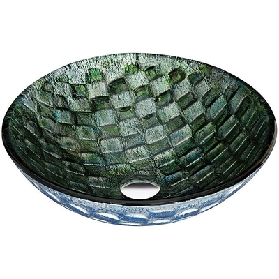 อ่างล้างแก้วทรงกลมแบบใช้มือ Hot Melt Circular Vessel Bathroom Sink