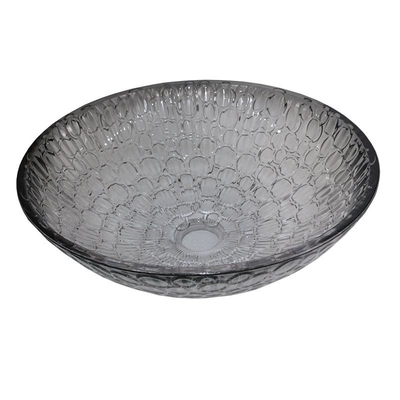 อ่างล้างหน้าคริสตัลโมเดิร์นไล่โทนสีดำ Modern Glass Vessel