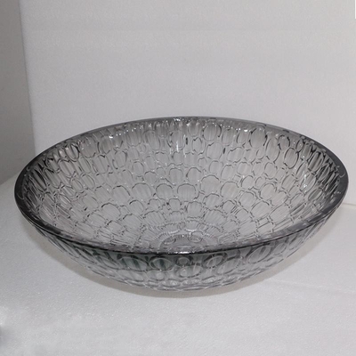 อ่างล้างหน้าคริสตัลโมเดิร์นไล่โทนสีดำ Modern Glass Vessel