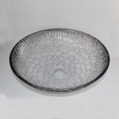 อ่างล้างหน้าคริสตัลโมเดิร์นไล่โทนสีดำ Modern Glass Vessel