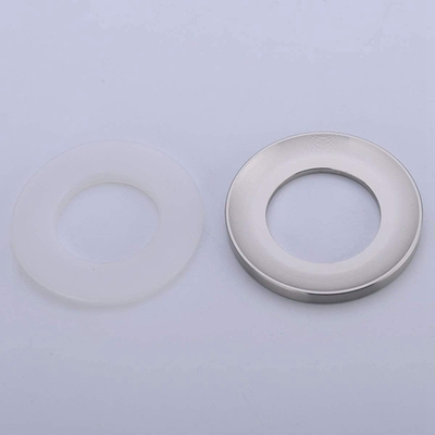 อุปกรณ์เสริมสำหรับอ่างล้างหน้า Chromed Silver Vessel Sink Mounting Ring สำหรับห้องน้ำภายในบ้าน