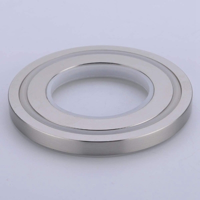 อุปกรณ์เสริมสำหรับอ่างล้างหน้า Chromed Silver Vessel Sink Mounting Ring สำหรับห้องน้ำภายในบ้าน