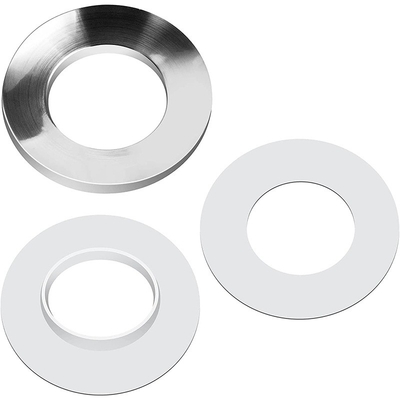 อุปกรณ์เสริมสำหรับอ่างล้างหน้า Chromed Silver Vessel Sink Mounting Ring สำหรับห้องน้ำภายในบ้าน