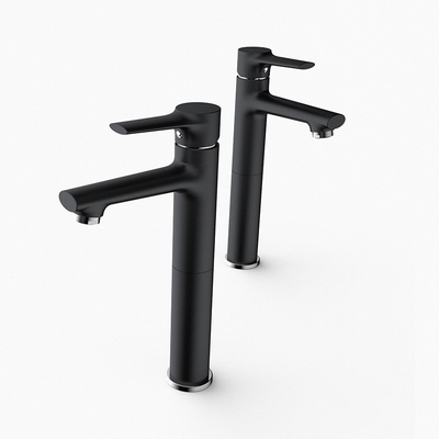 อ่างล้างหน้าทองเหลืองแข็งอุปกรณ์เสริมทนต่อการกัดกร่อน Single Hole Chrome Vessel Sink Faucet
