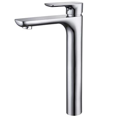 อ่างล้างหน้าทองเหลืองแข็งอุปกรณ์เสริมเรือเดี่ยว Handle Tap Tall