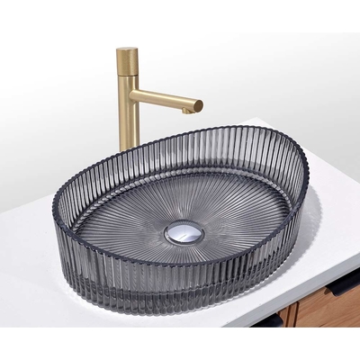 โมเดิร์น Die Casting Glass Wash Basin คอนเทอร์ท็อปติดตั้งกระจกซิงค์บอลล์