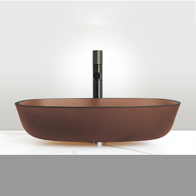 โมเดิร์นคอนท็อป วาชบาน แมททอง ชาแก้ว Vanity Top Sink