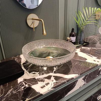 สไตล์กลม ริมน้ําที่ใช้ในห้องน้ํา มีขนาดระบายน้ํา 1.77 นิ้ว